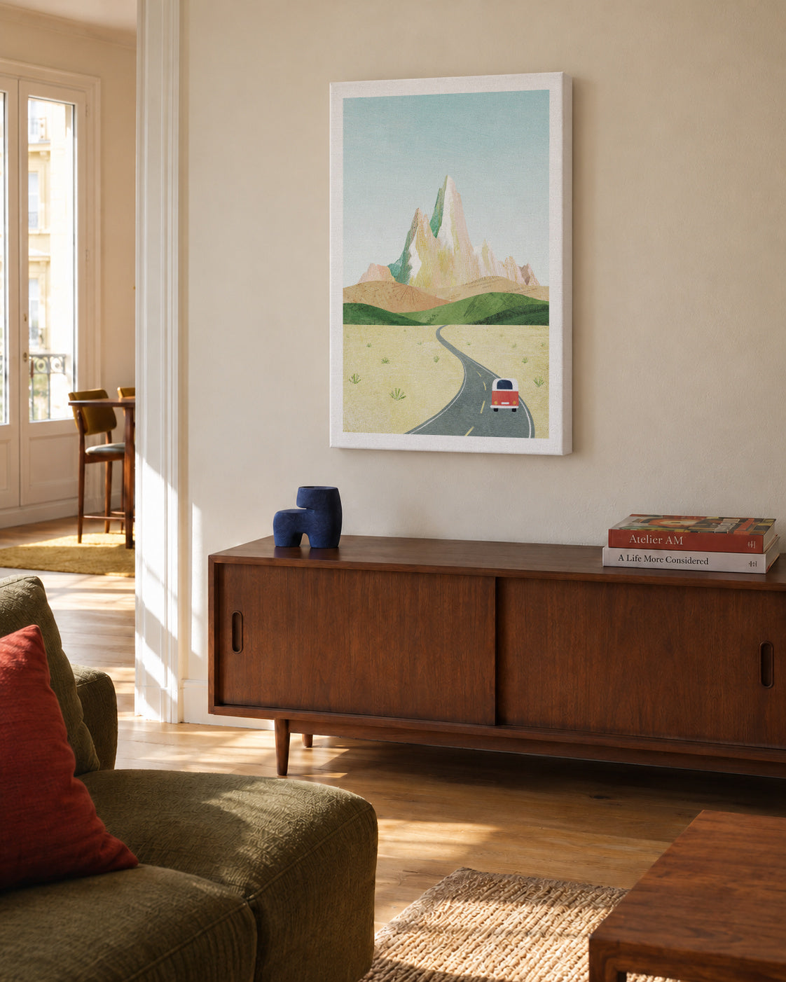 Patagonia - Unframed canvas in an interior