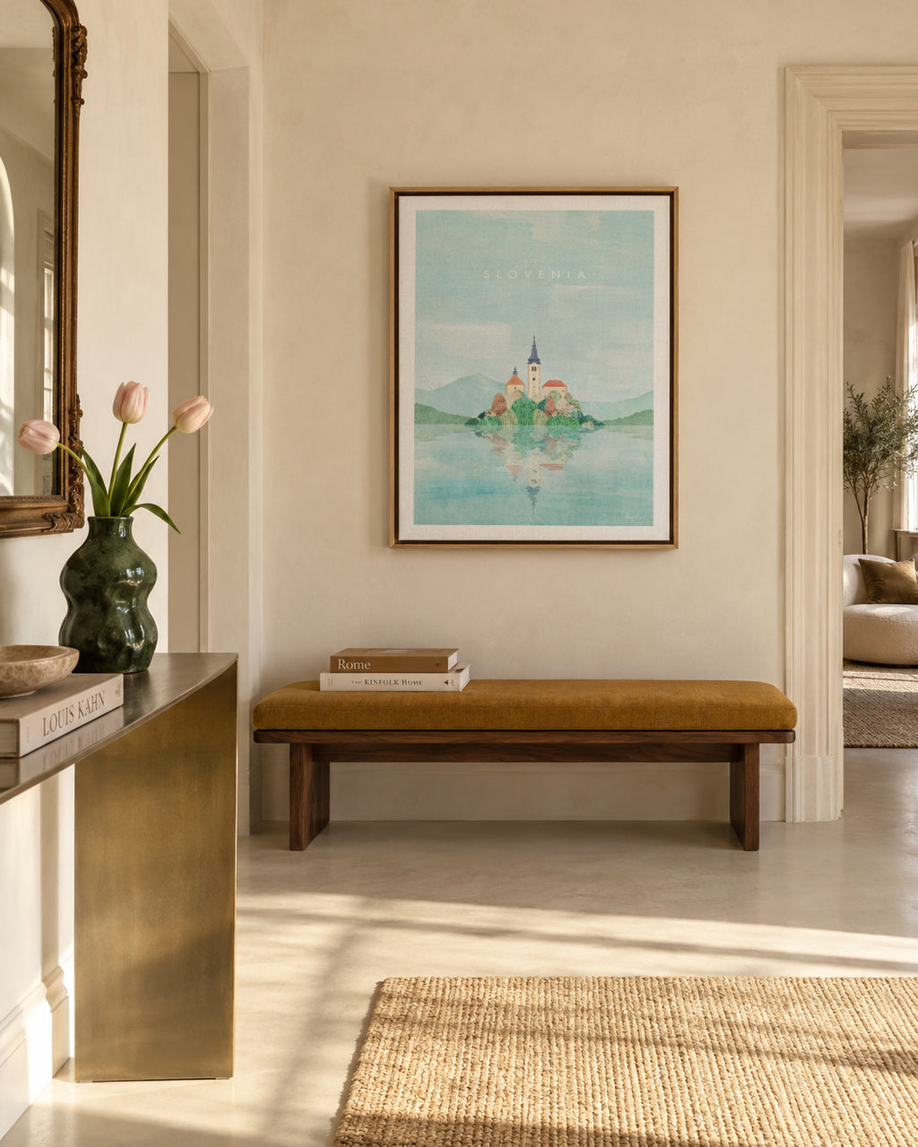 Slovenia - Framed canvas in an interior