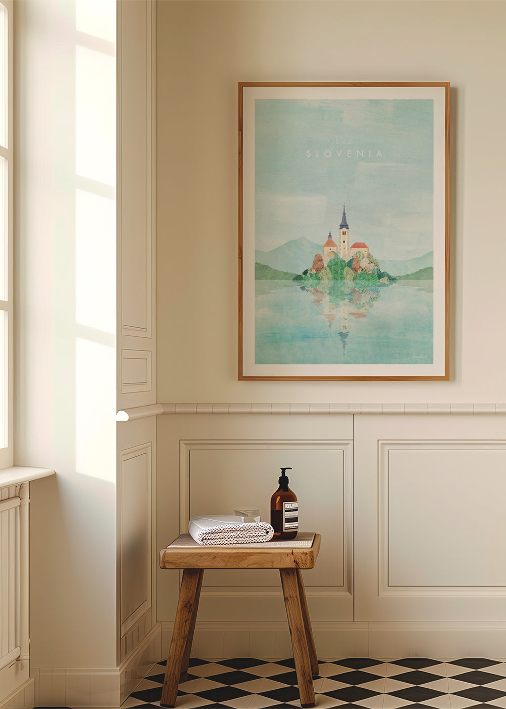 Slovenia - Framed poster in an interior