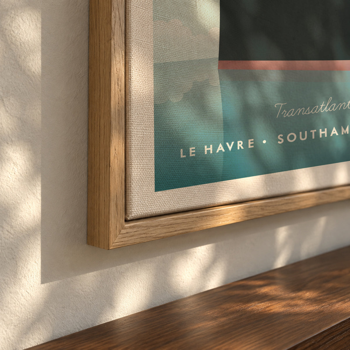 Transatlantic - Framed canvas detail
