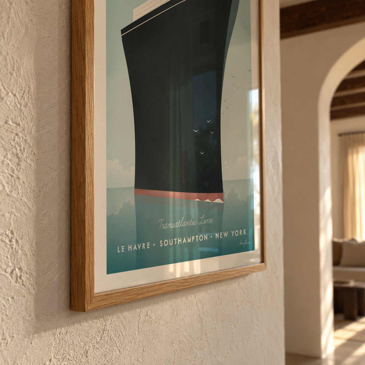Transatlantic - Framed poster detail