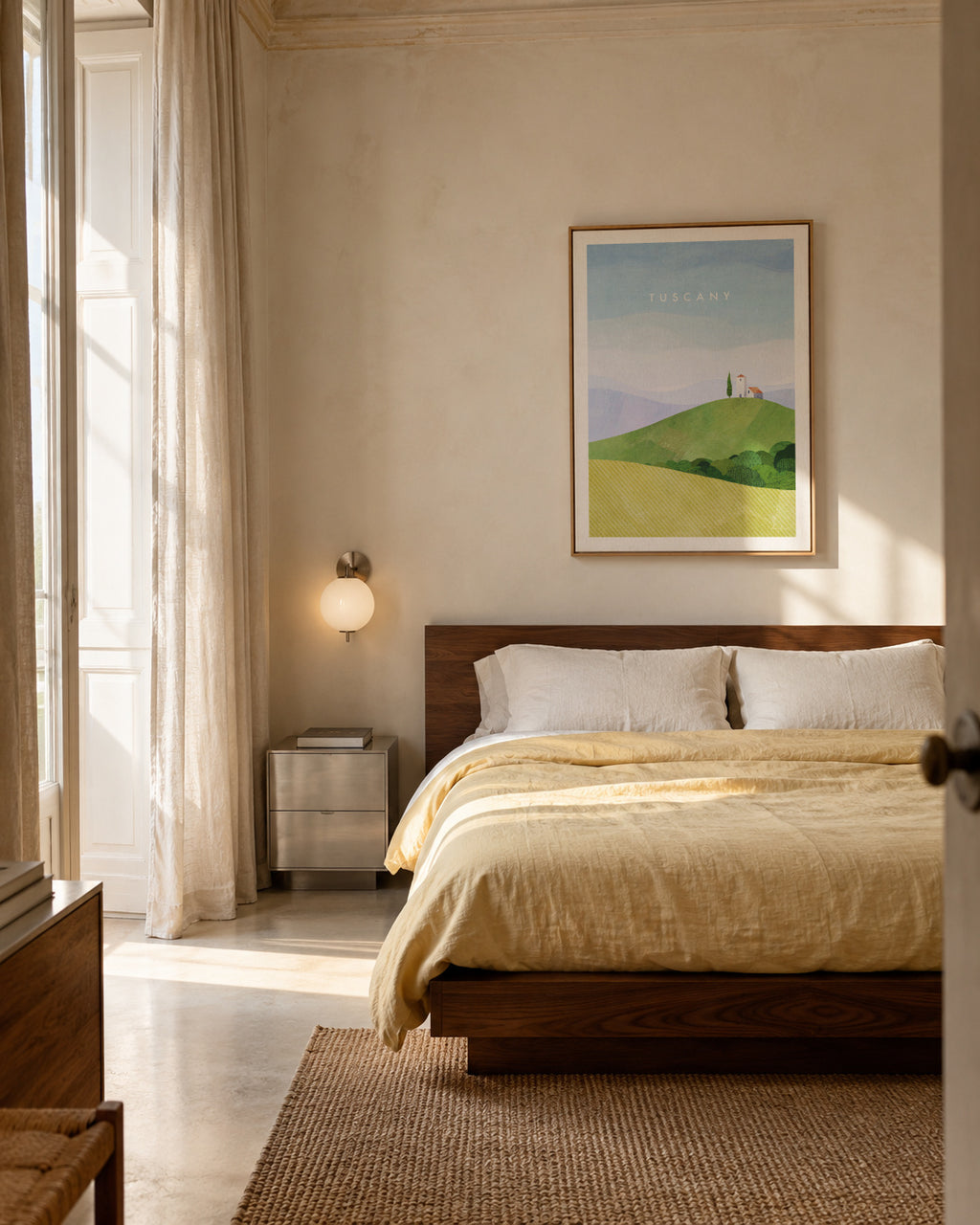 Tuscany - Framed canvas in an interior