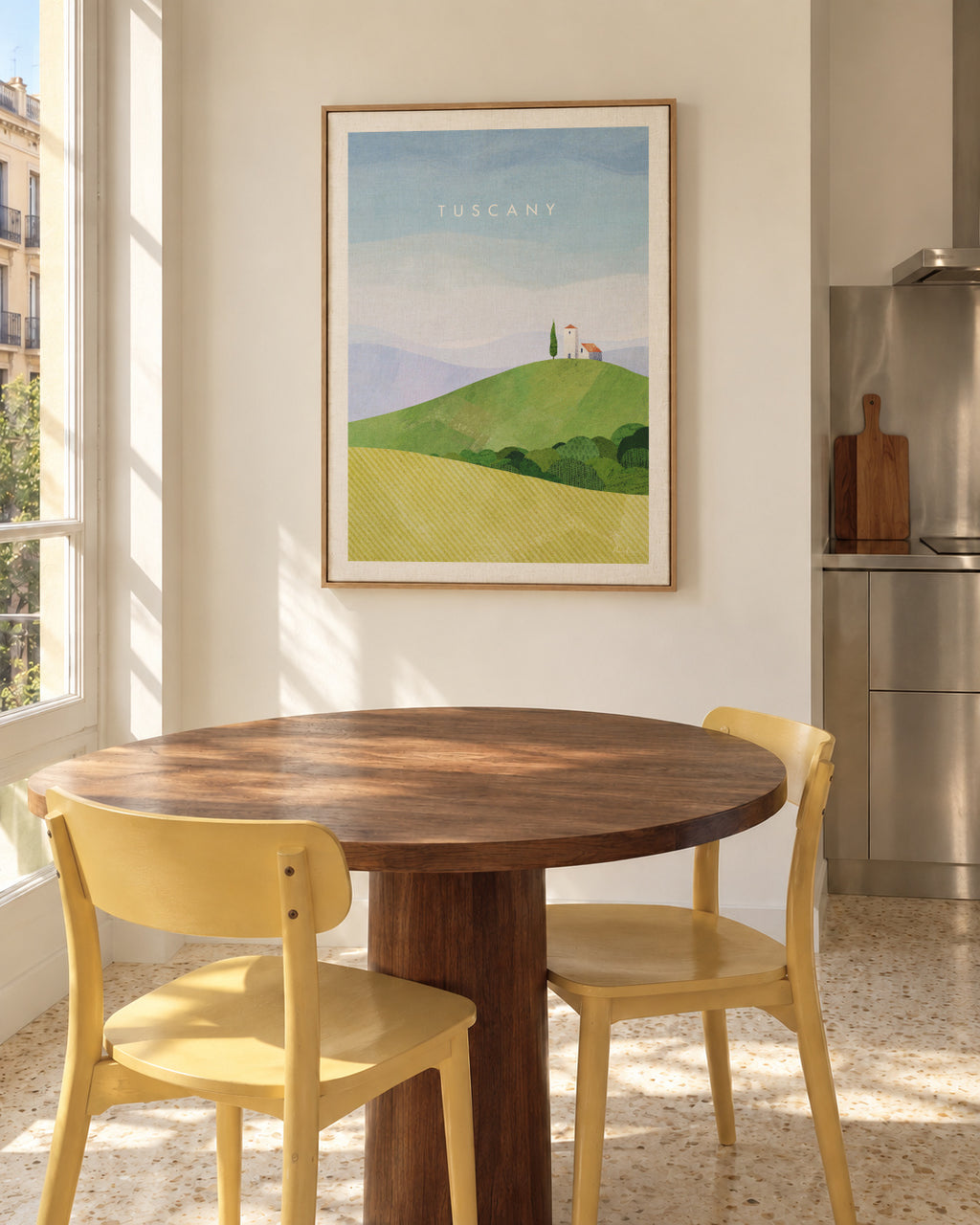 Tuscany - Framed canvas in an interior