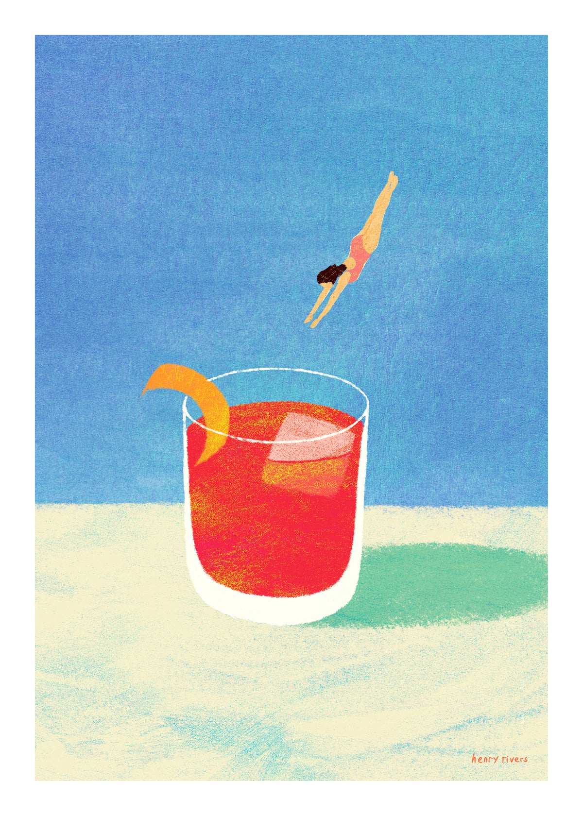 Negroni Please - Unframed art print