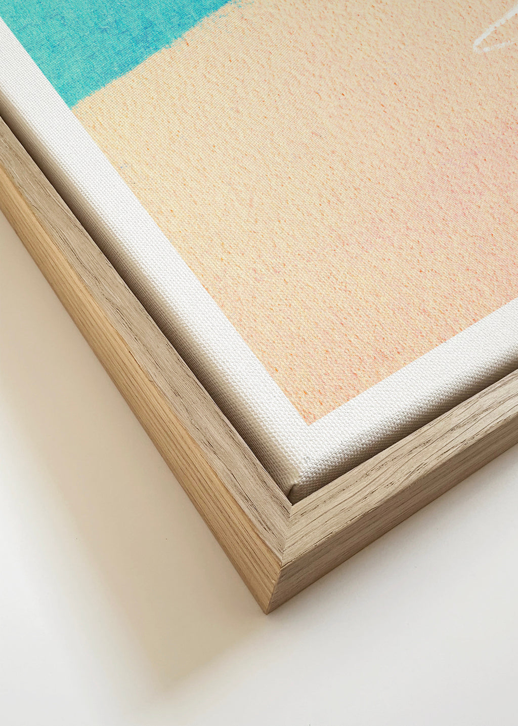 Poolside Margarita - Framed canvas detail