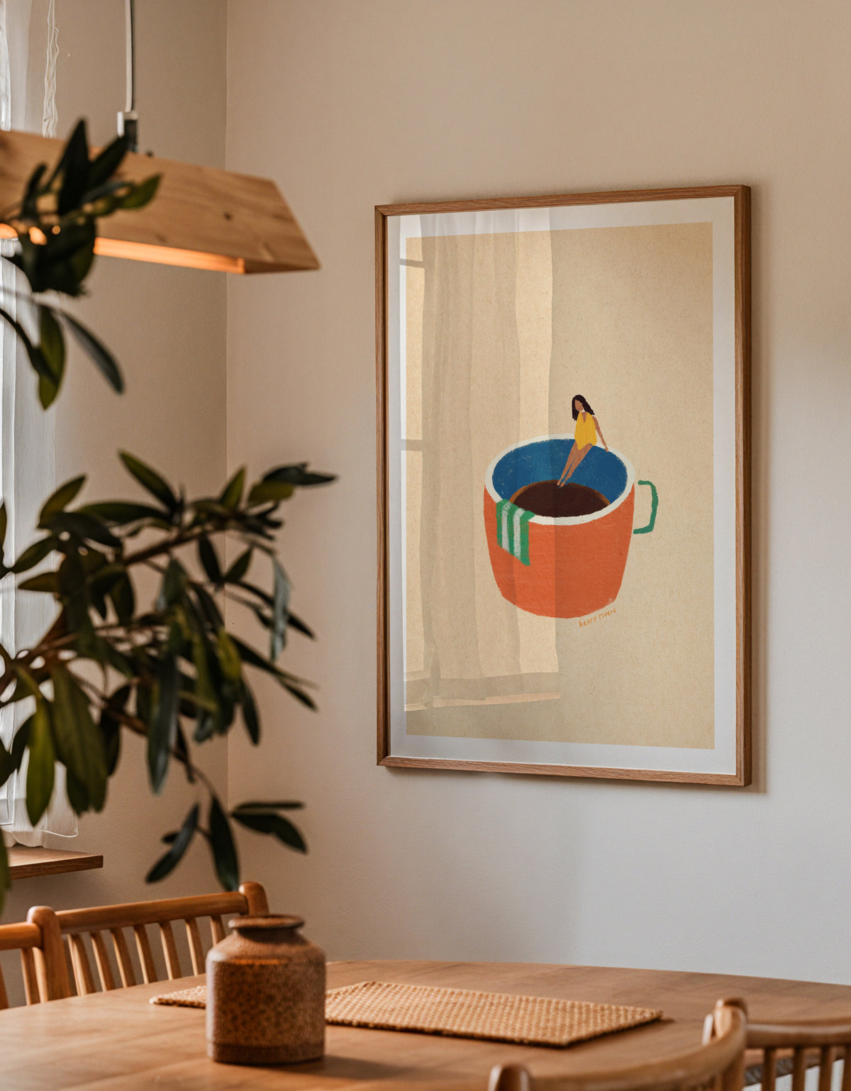 Espresso dip - Framed poster detail