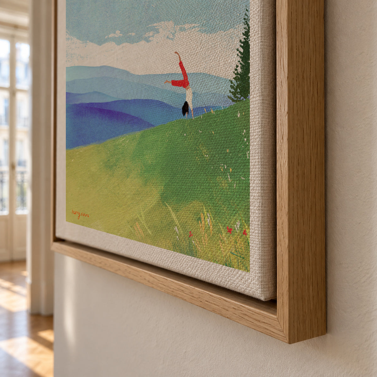 Hello summer - Framed canvas detail