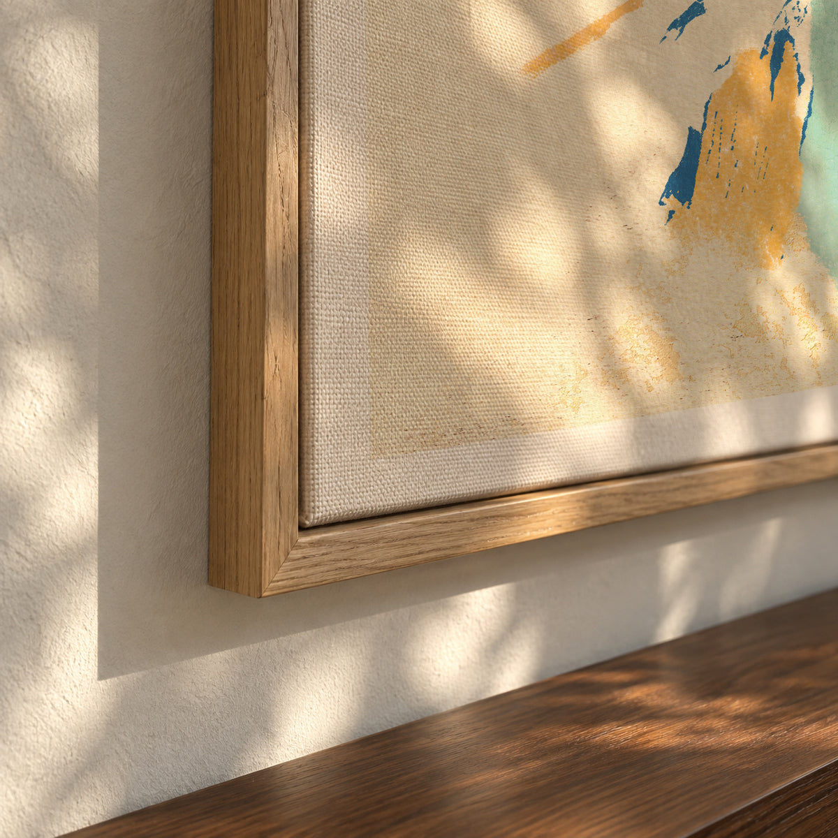 Flying - Framed canvas detail