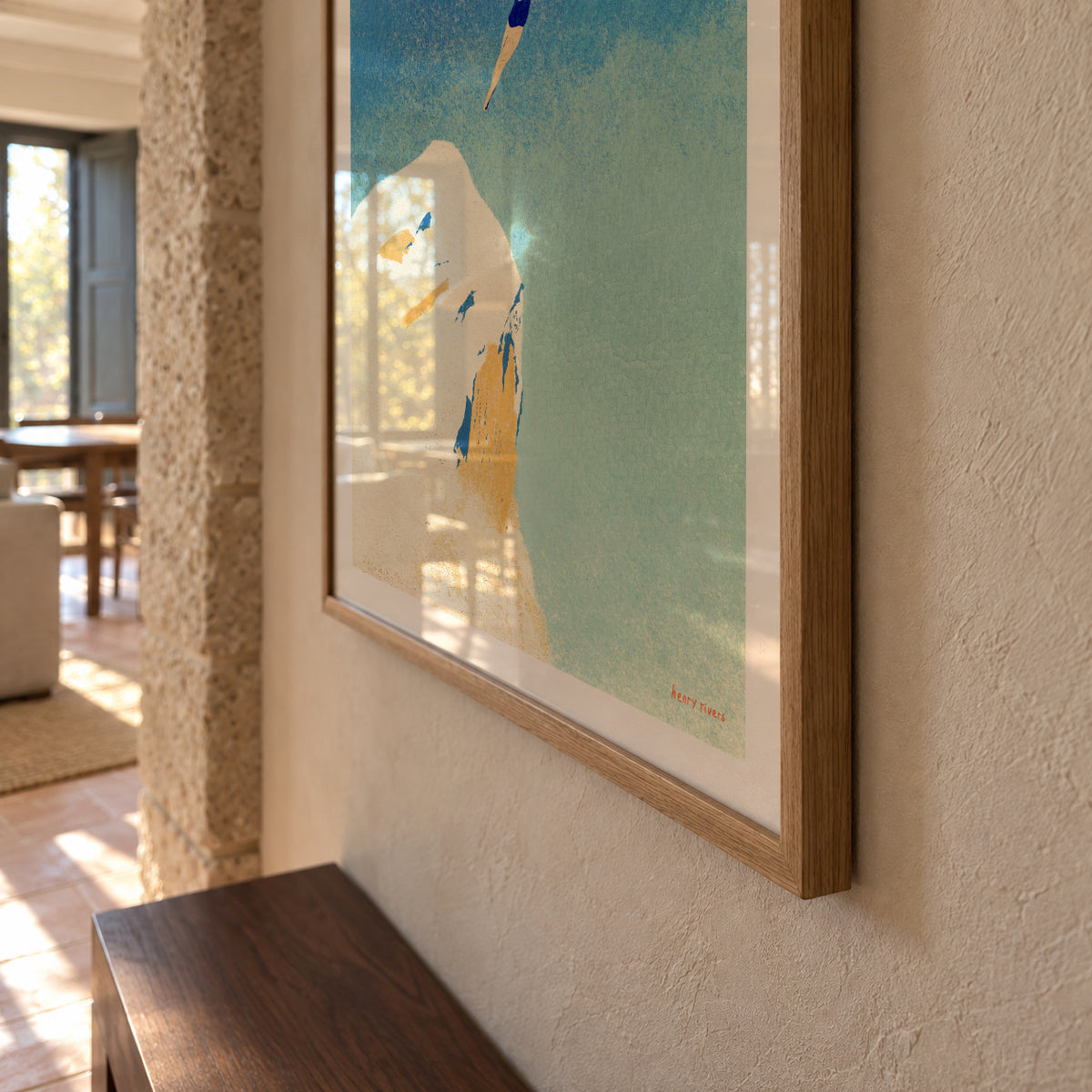 Flying - Framed poster detail