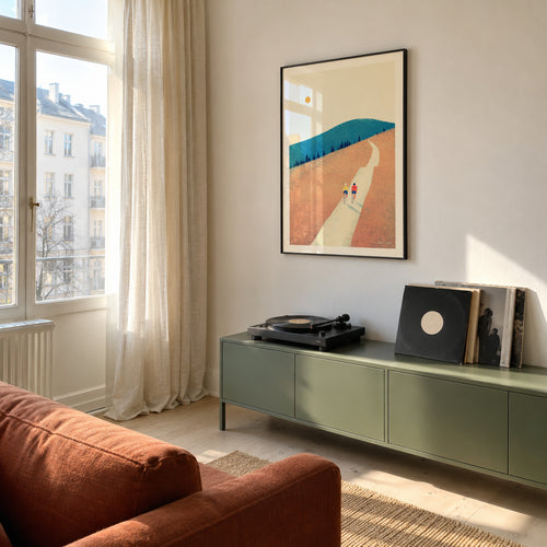Heatwave cycle - Framed poster in an interior