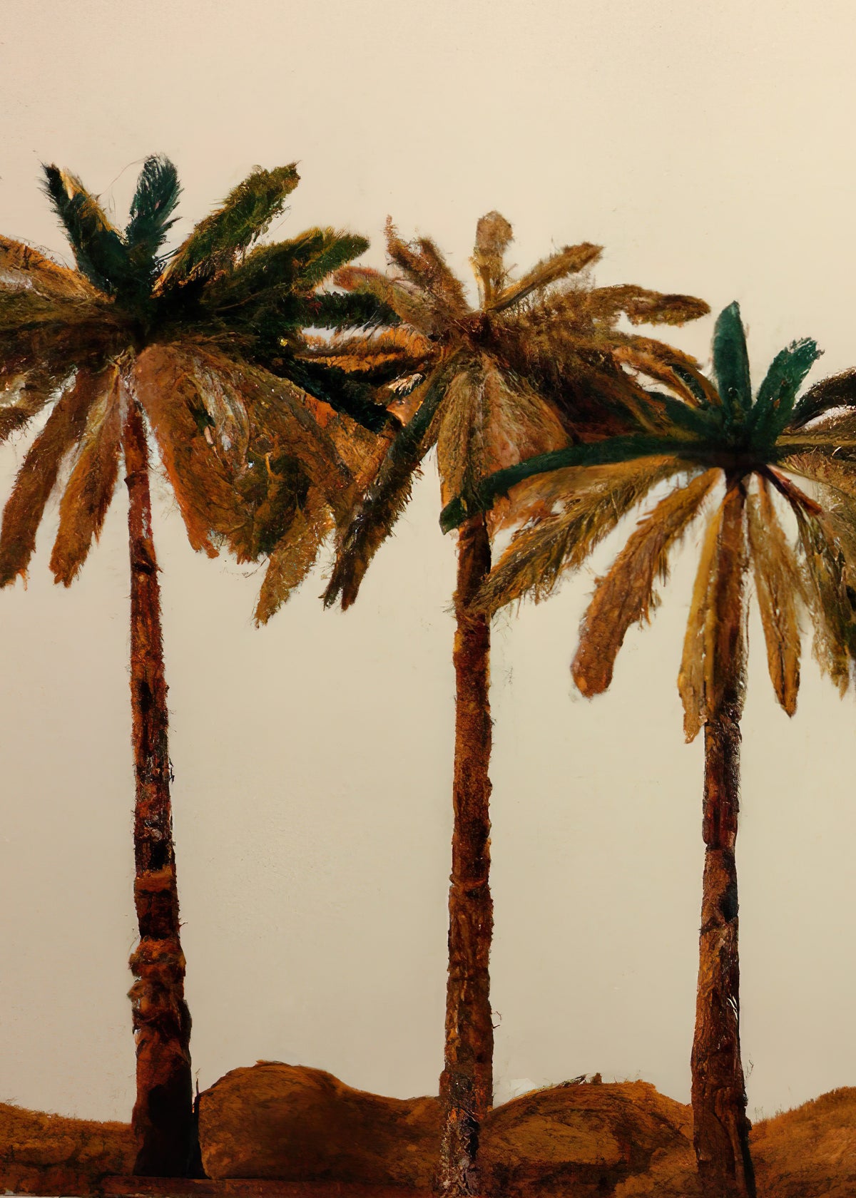 Palm trio - Unframed art print