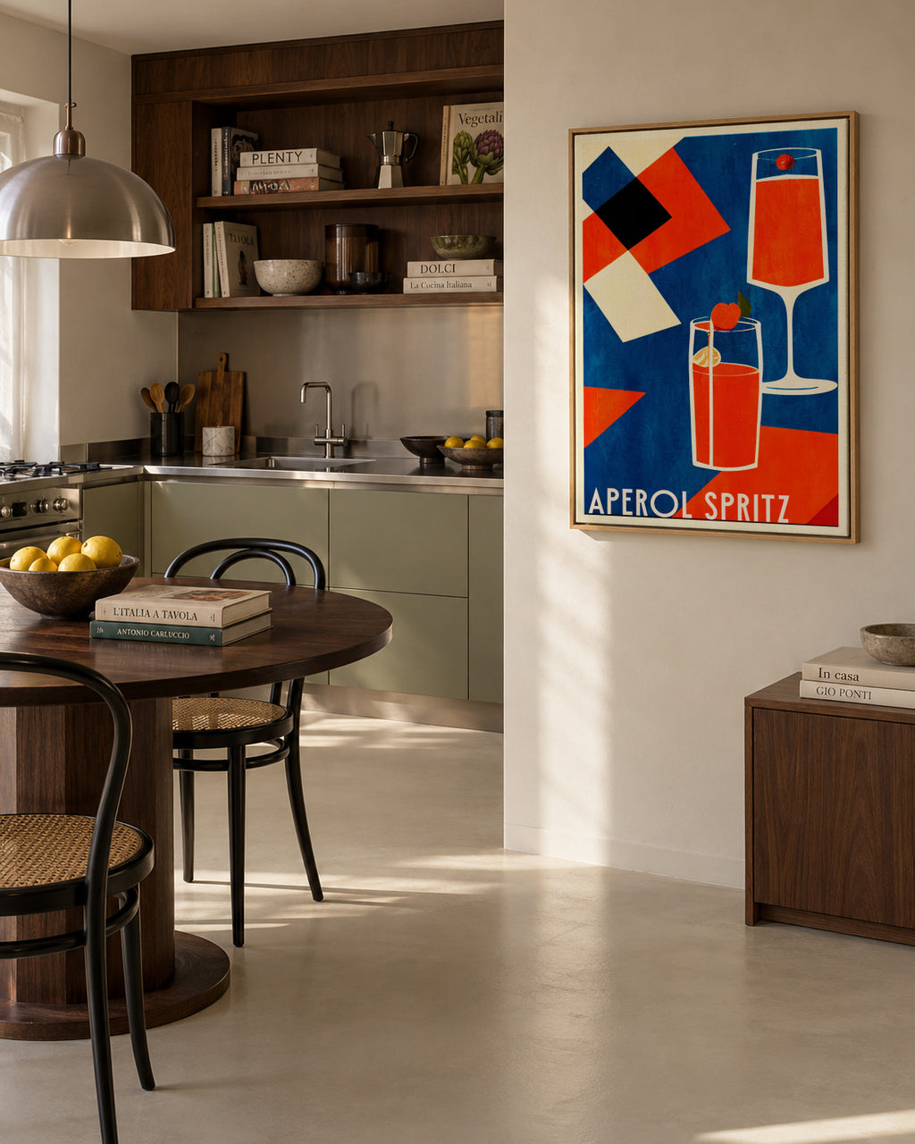 Aperol Spritz - Framed canvas in an interior