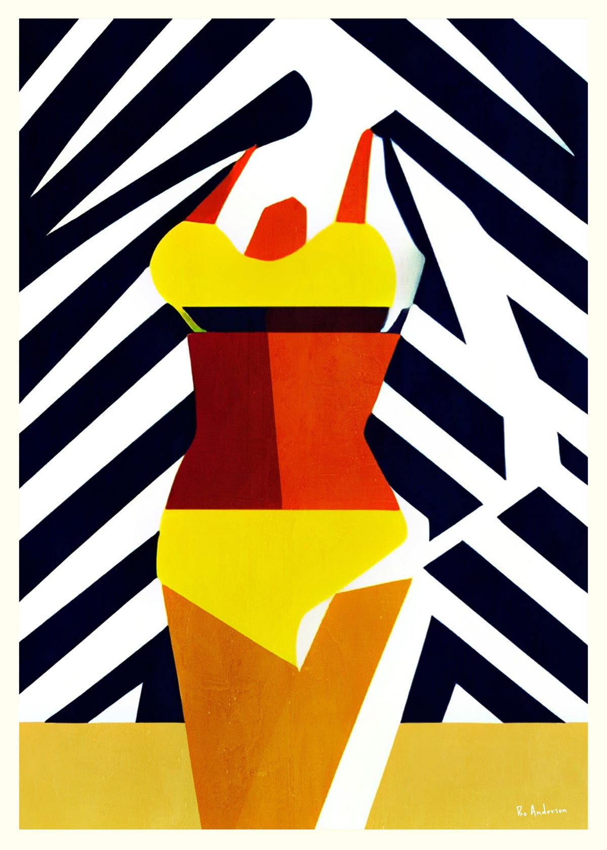 Bikini Sunshine Days - Unframed art print