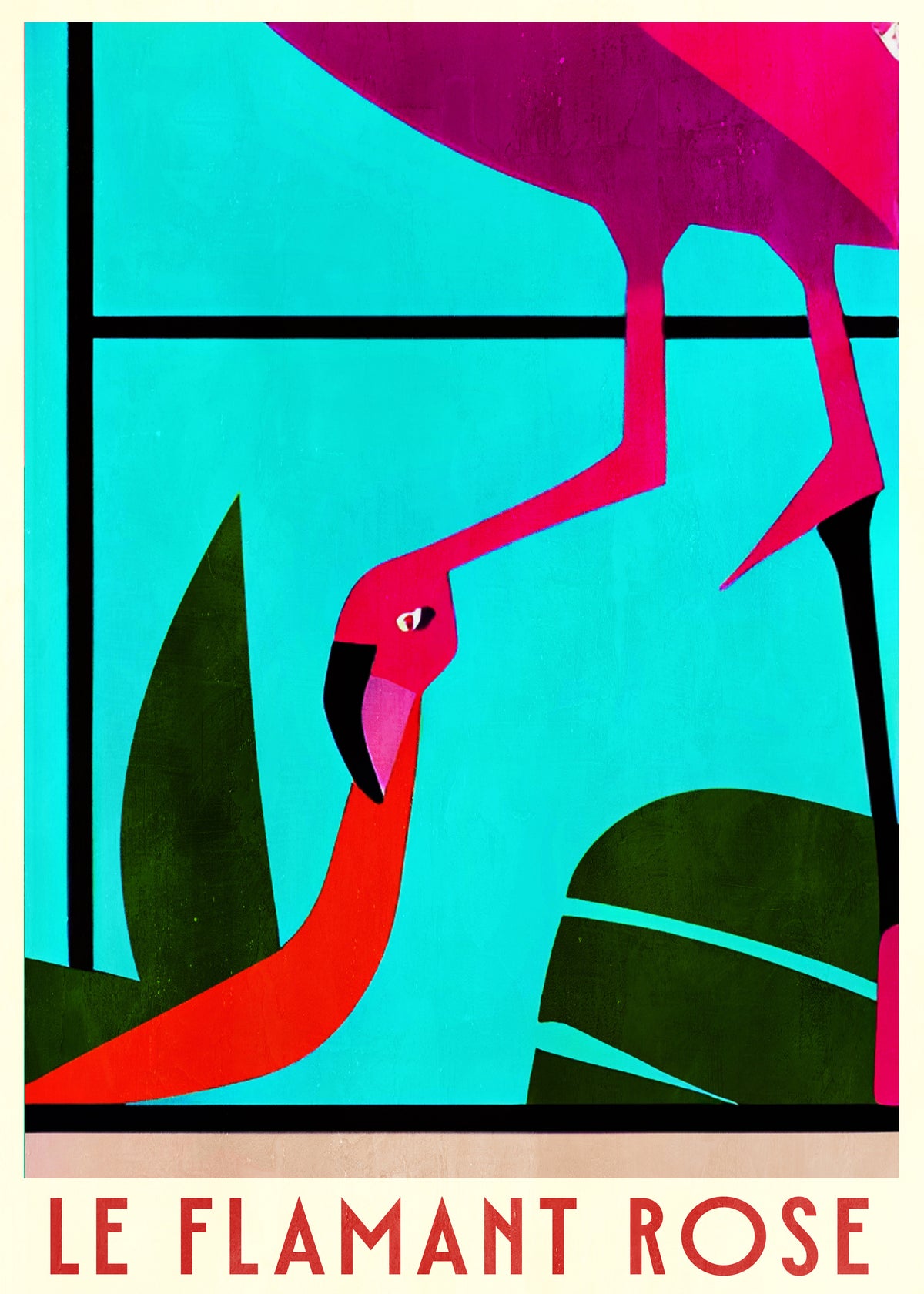 Le Flamant Rose? - Unframed art print