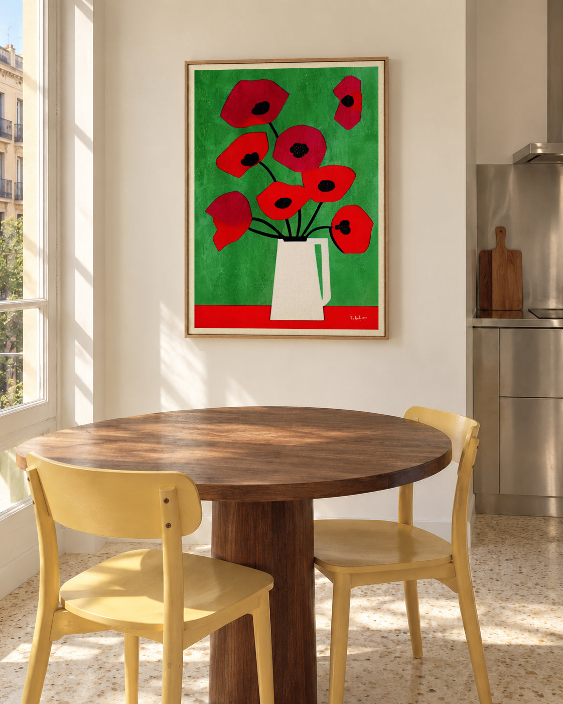 Vincent, My Love - Framed canvas in an interior