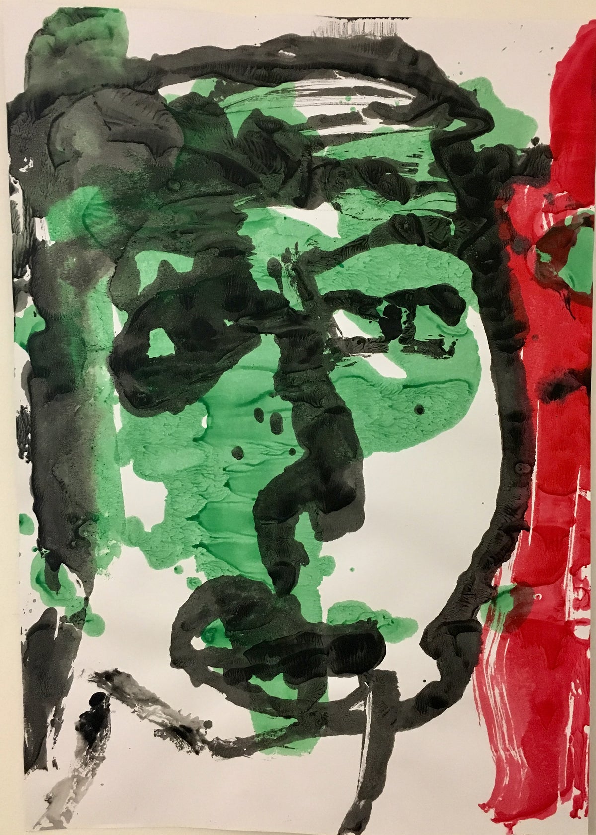 The face - Raúl Sánchez - Unframed art print