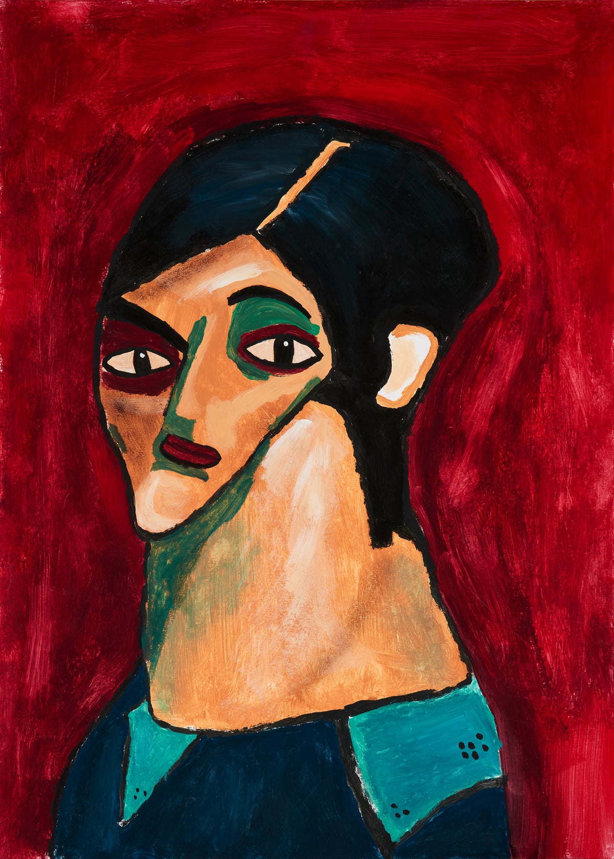 Ojos negros - Jesús Llorente - Unframed art print