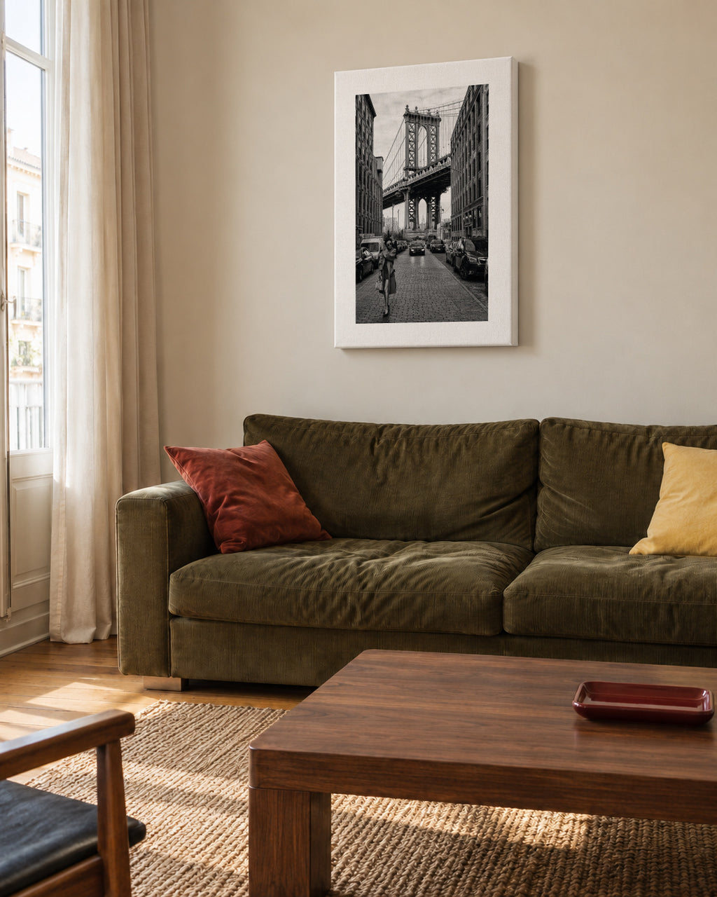 Oblivious - Unframed canvas in an interior