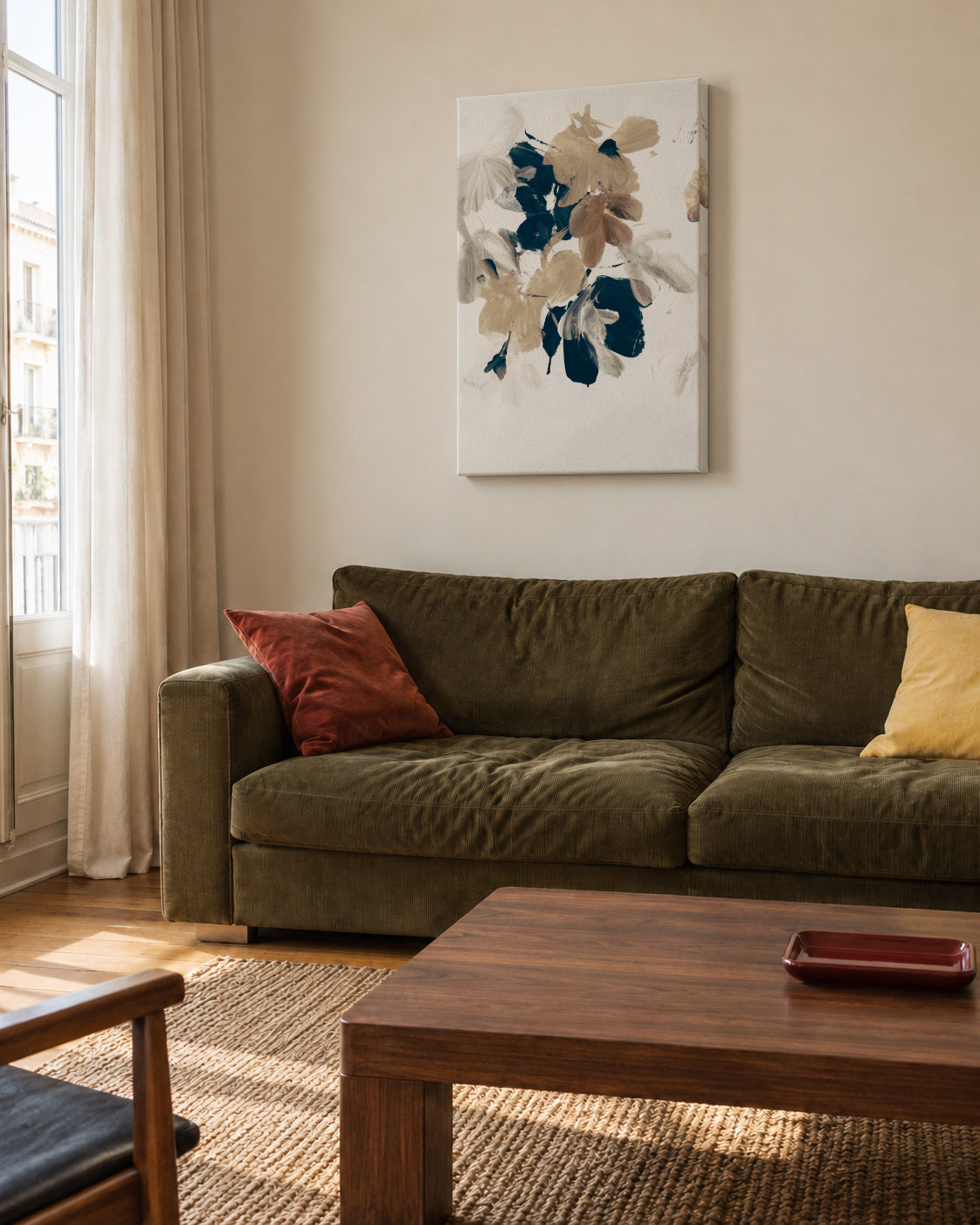 Summer View No2 - Unframed canvas in an interior
