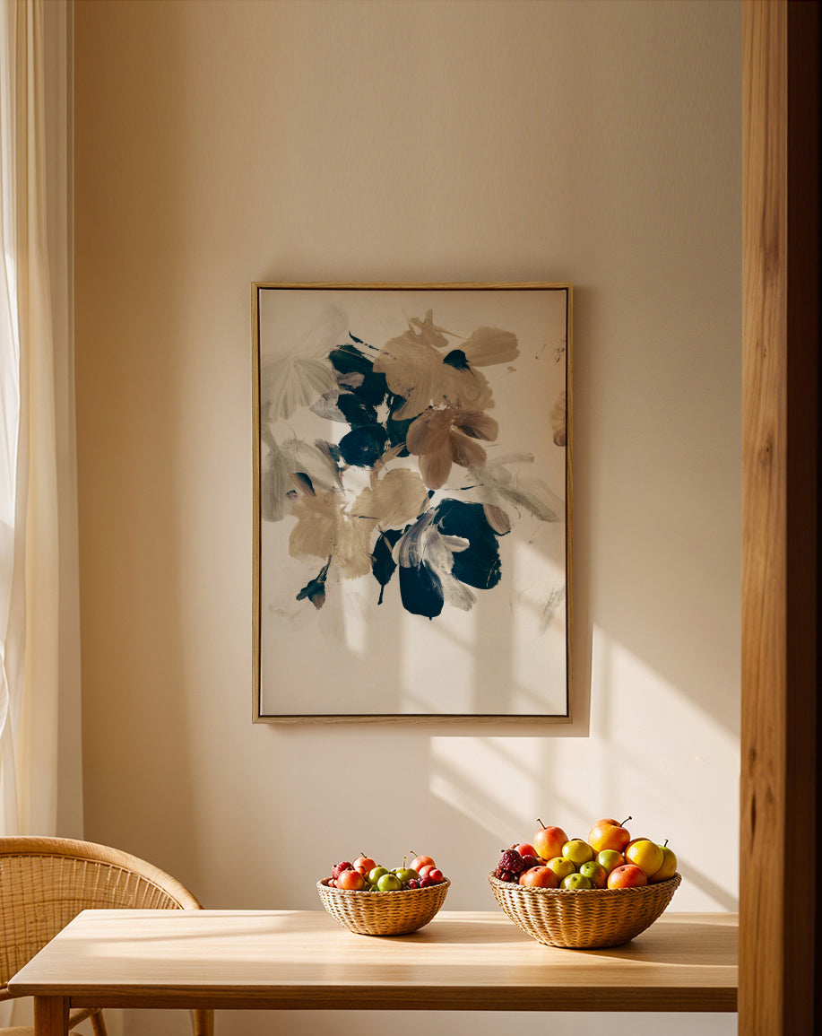 Summer View No2 - Framed canvas in an interior