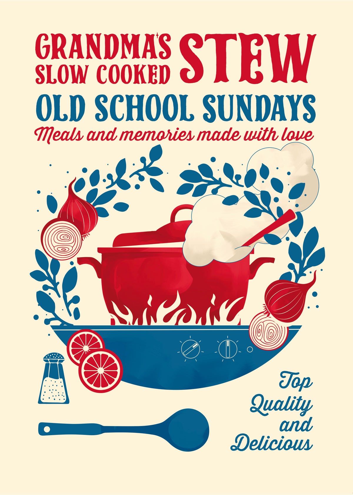 Grandmas Stew kitchen print - Unframed art print