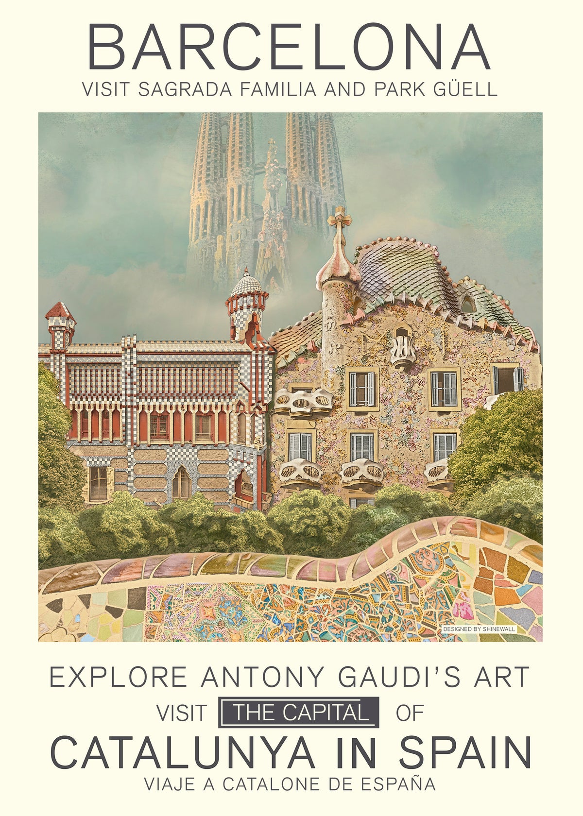 Barcelona print - Unframed art print