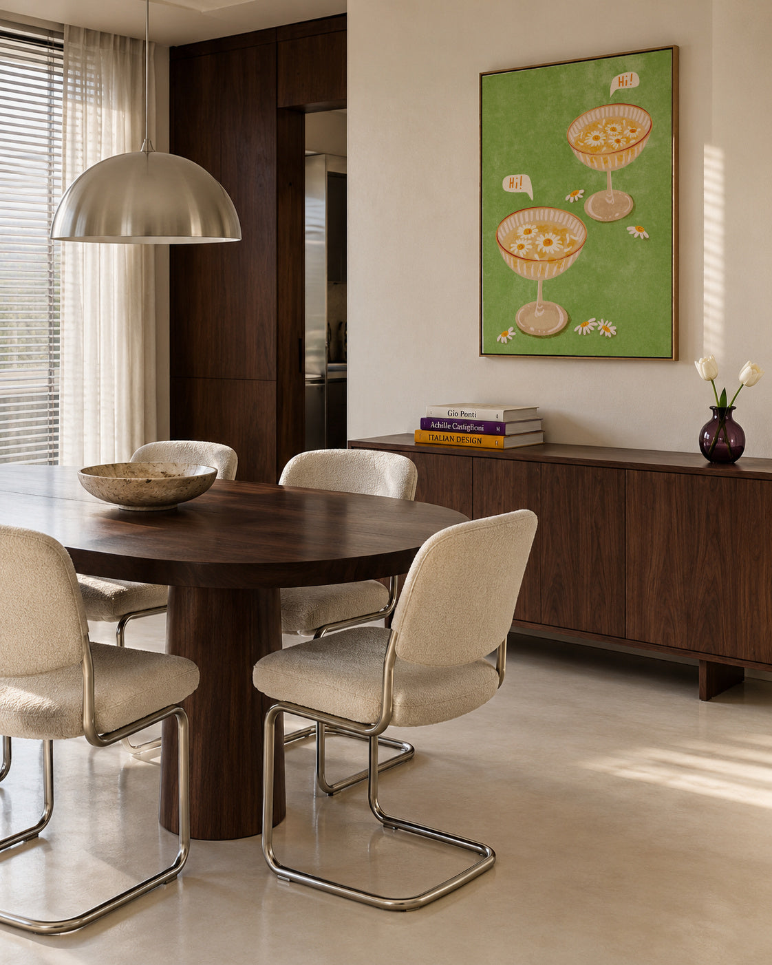 Hi - Framed canvas in an interior