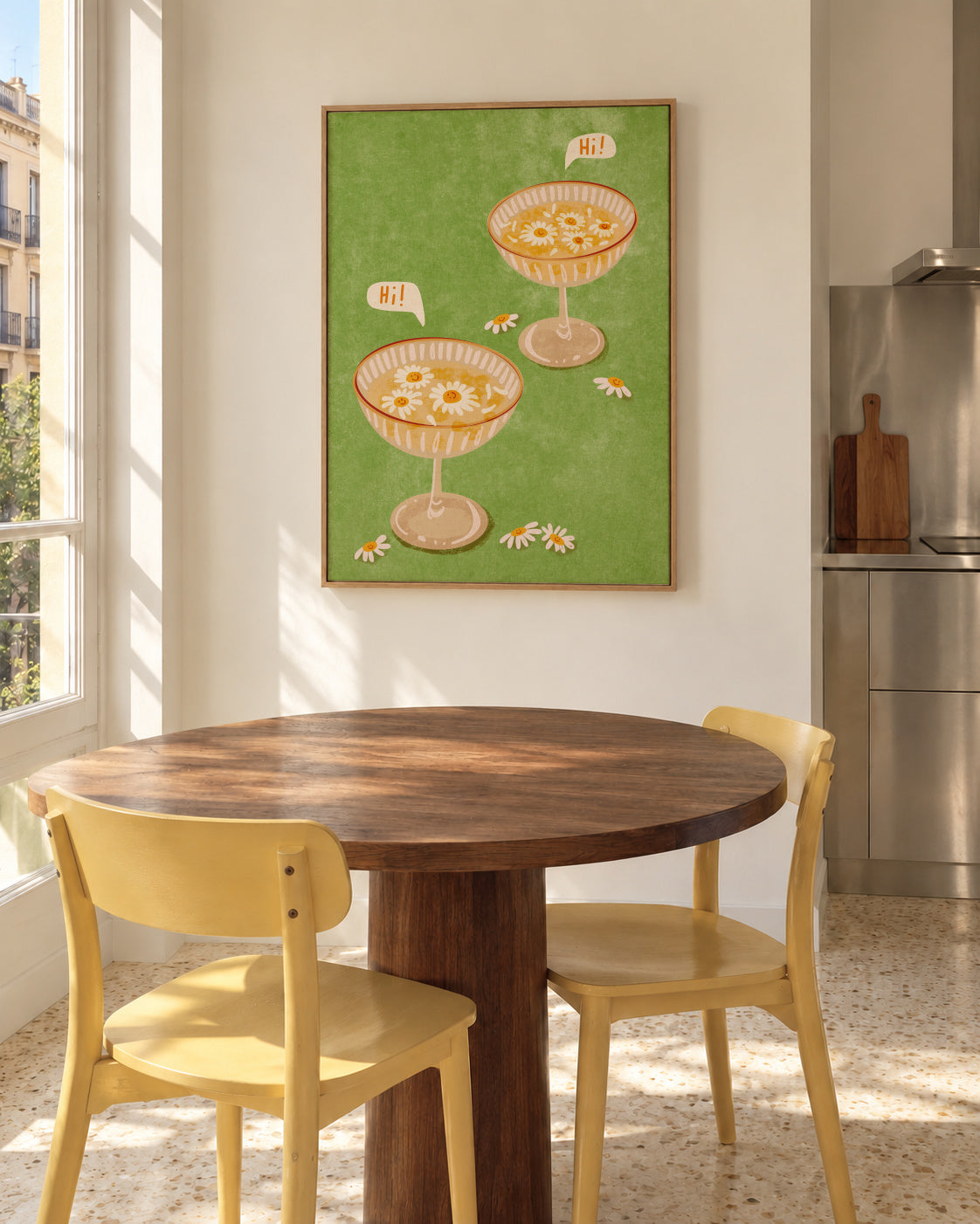 Hi - Framed canvas in an interior
