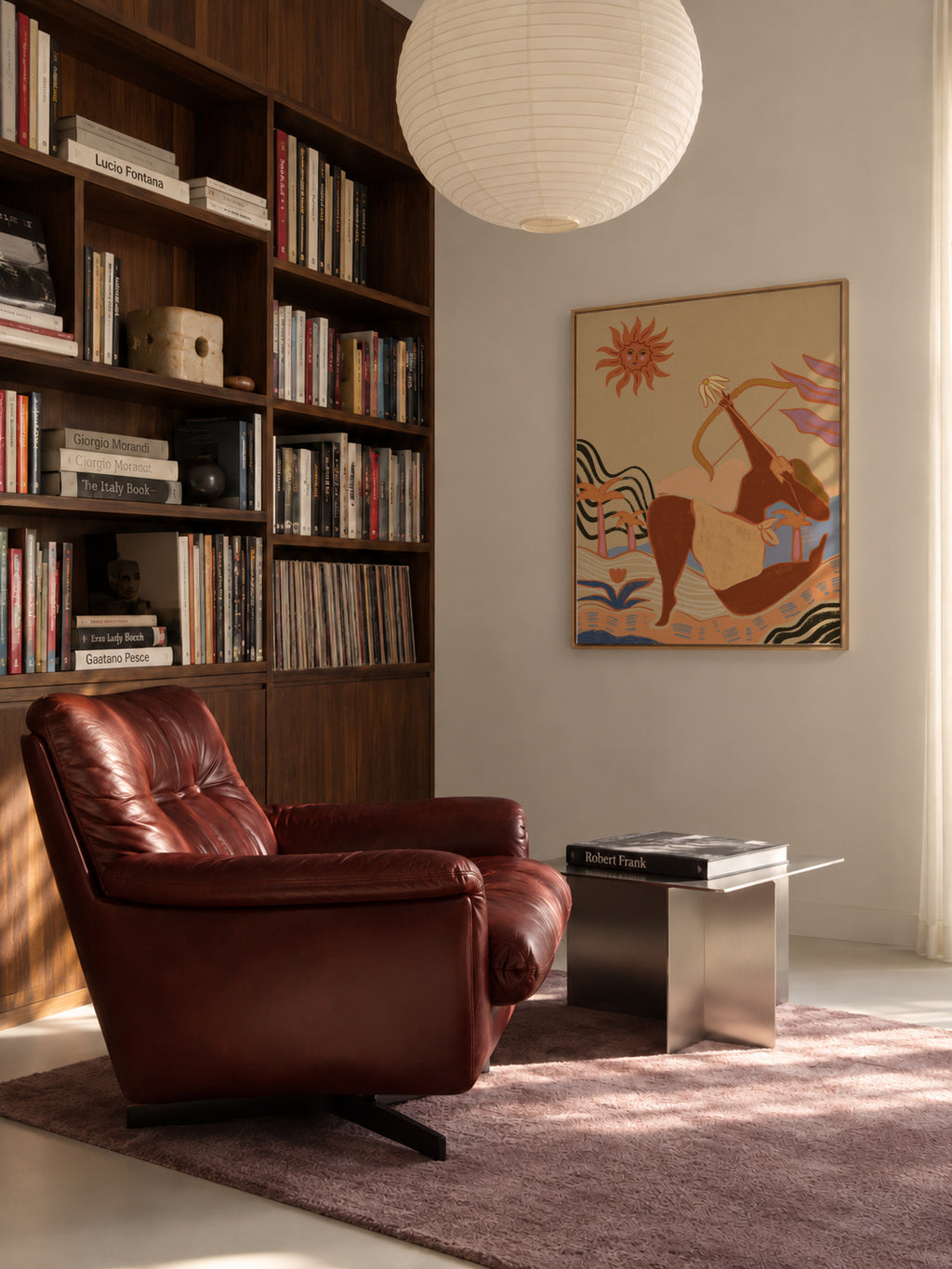 Bow And Arrow - Framed canvas in an interior