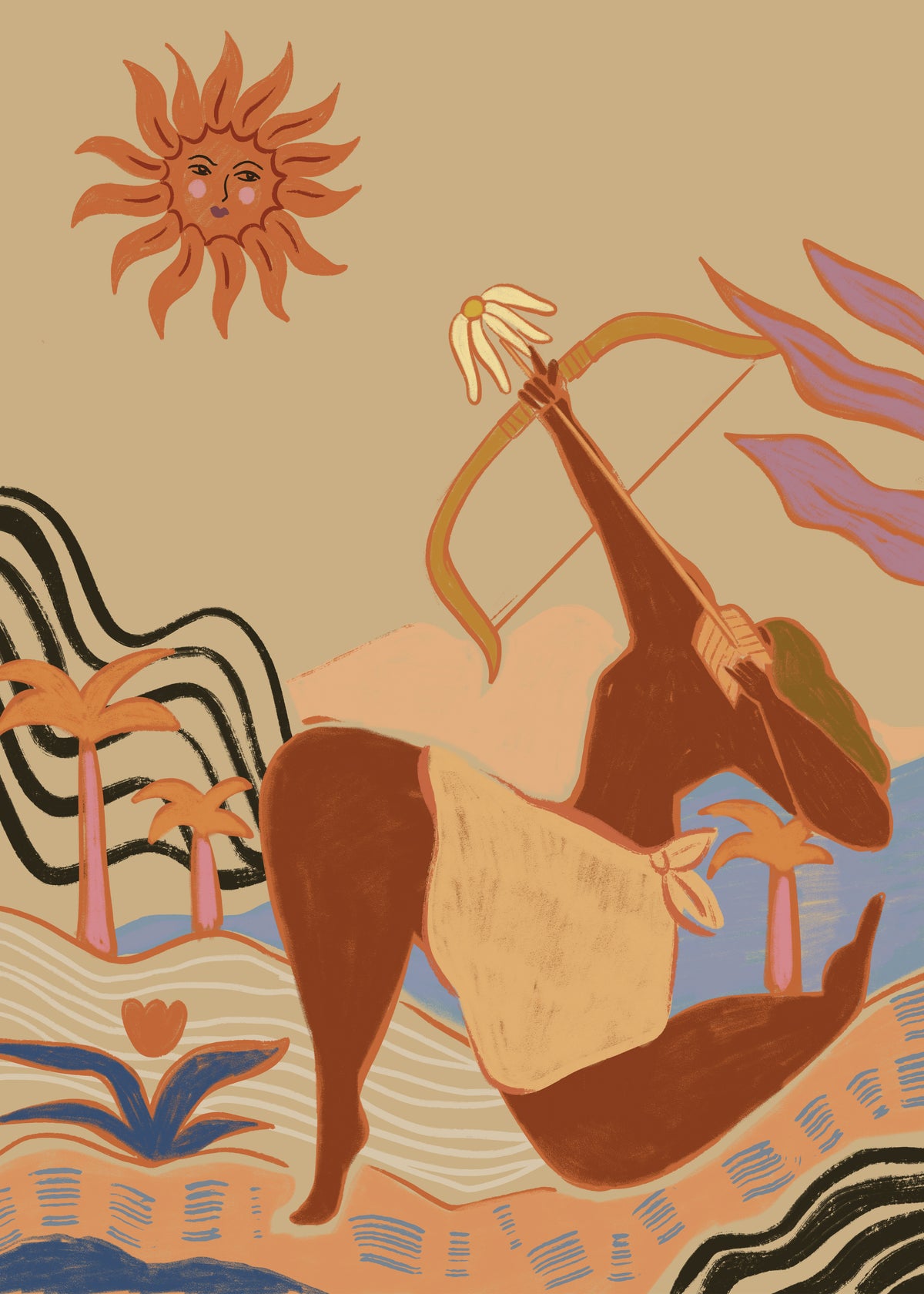 Bow And Arrow - Unframed art print
