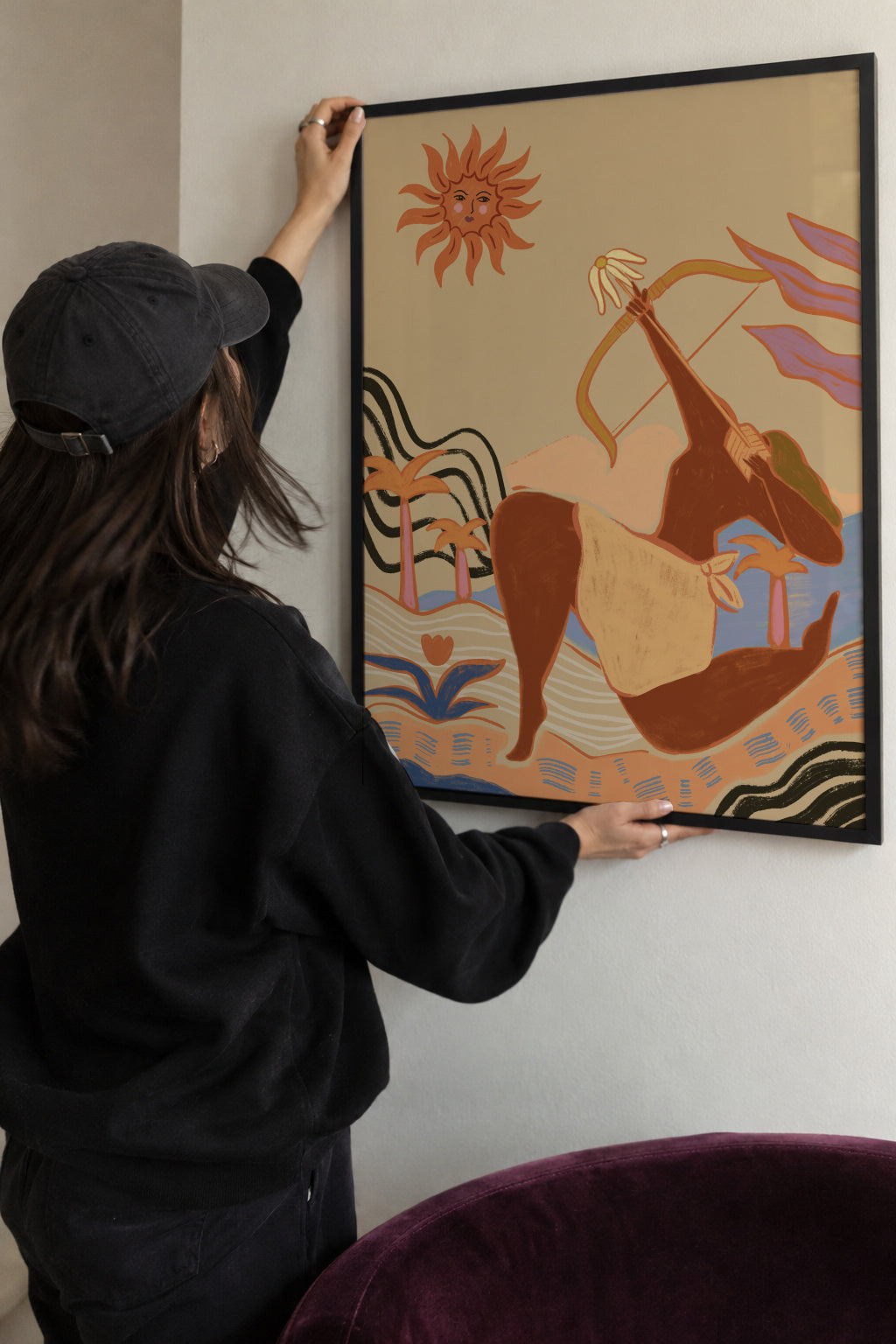 Bow And Arrow - Framed poster detail