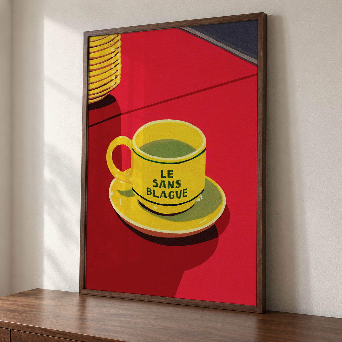 Le Sans Blague - Framed poster detail