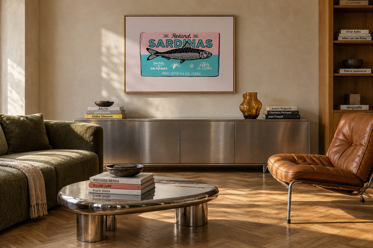 Roland Sardinas - Framed canvas in an interior