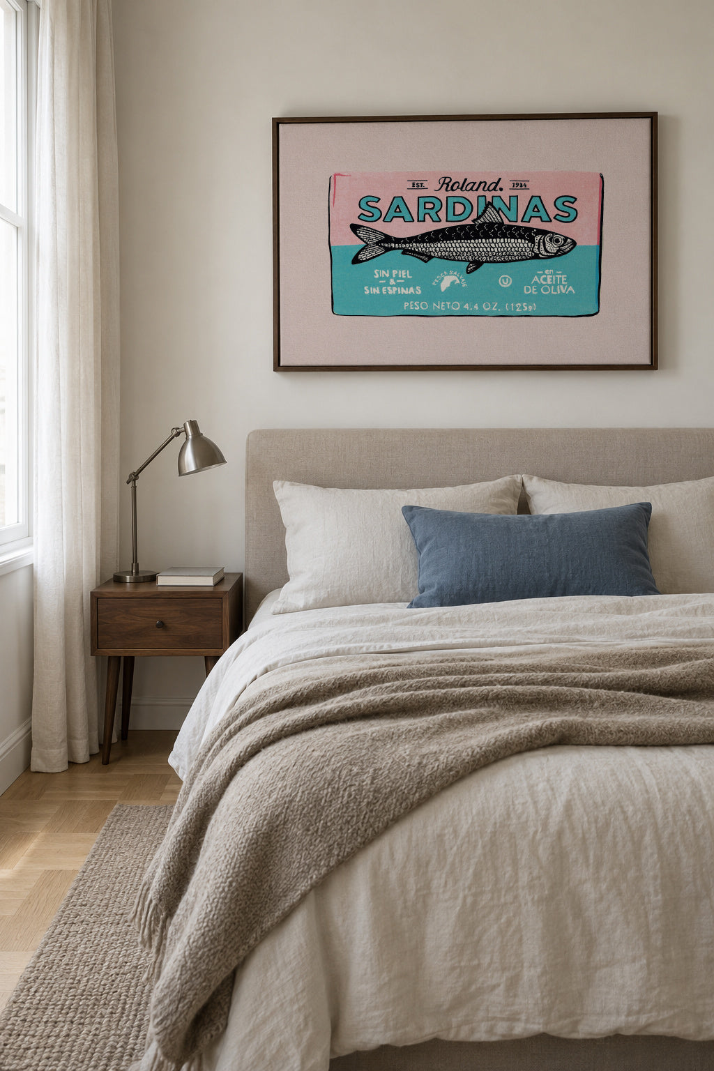 Roland Sardinas - Framed canvas in an interior