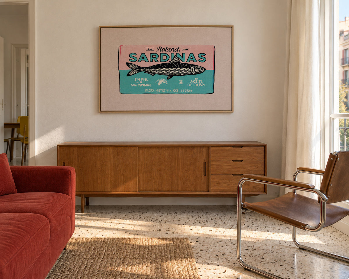 Roland Sardinas - Framed canvas in an interior