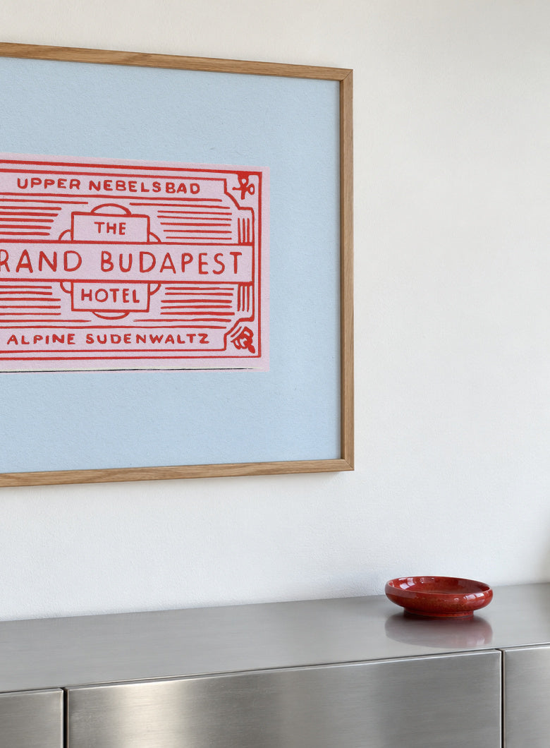 The Grand Budapest Hotel Poster - Framed poster detail