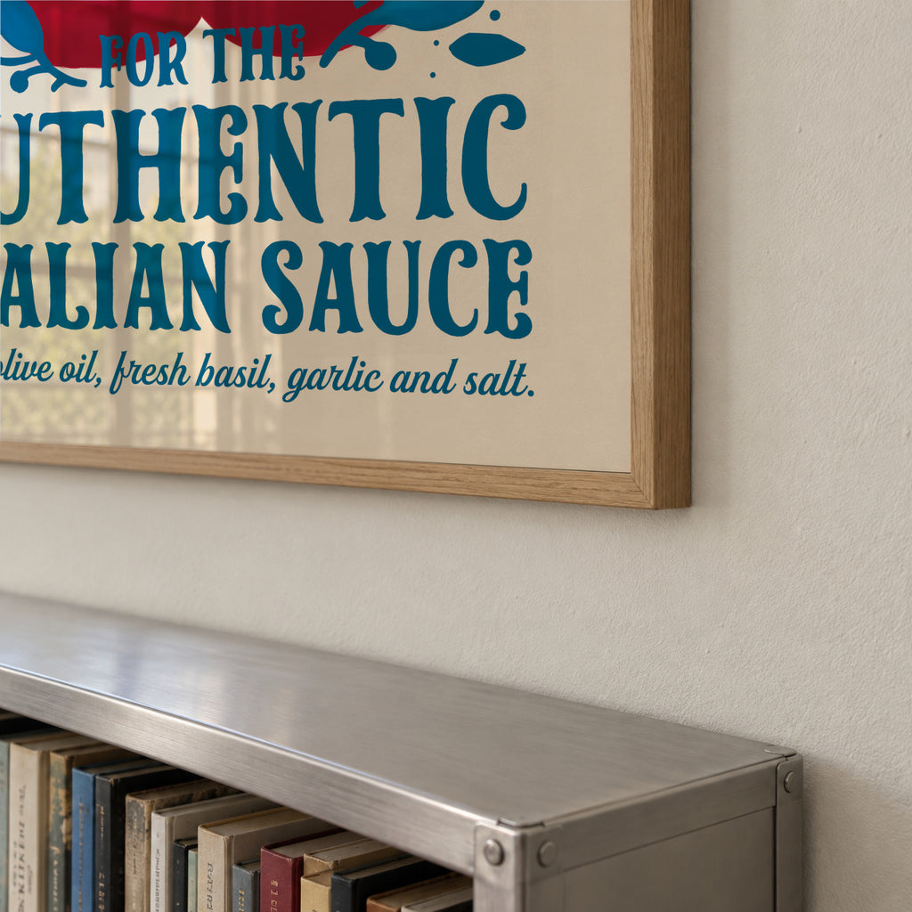 Pomodori Kitchen print - Framed poster detail