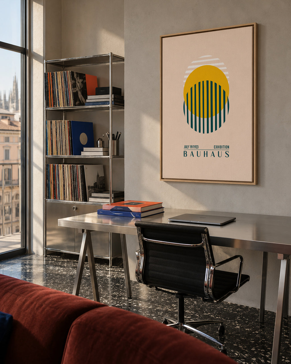 Bauhaus Sari Kure - Framed canvas in an interior