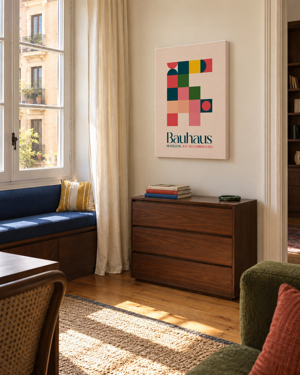 Bauhaus Kutular - Unframed canvas in an interior