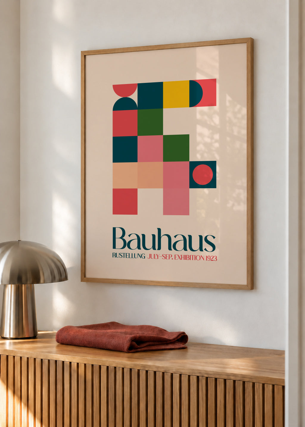 Bauhaus Kutular - Framed poster in an interior