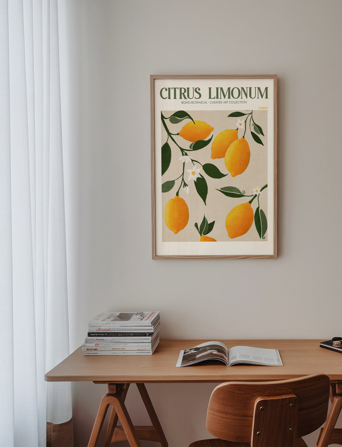 Ratio 4x5 Print By Bohonewart Copy 4 - Framed poster in an interior