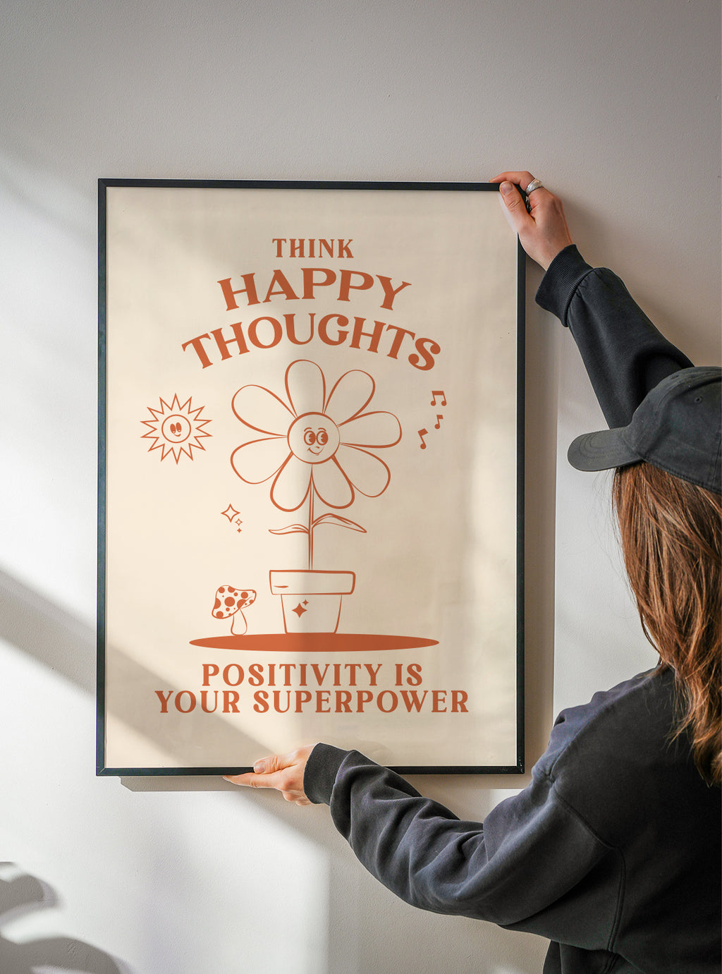 Happy Thoughts - Framed poster detail