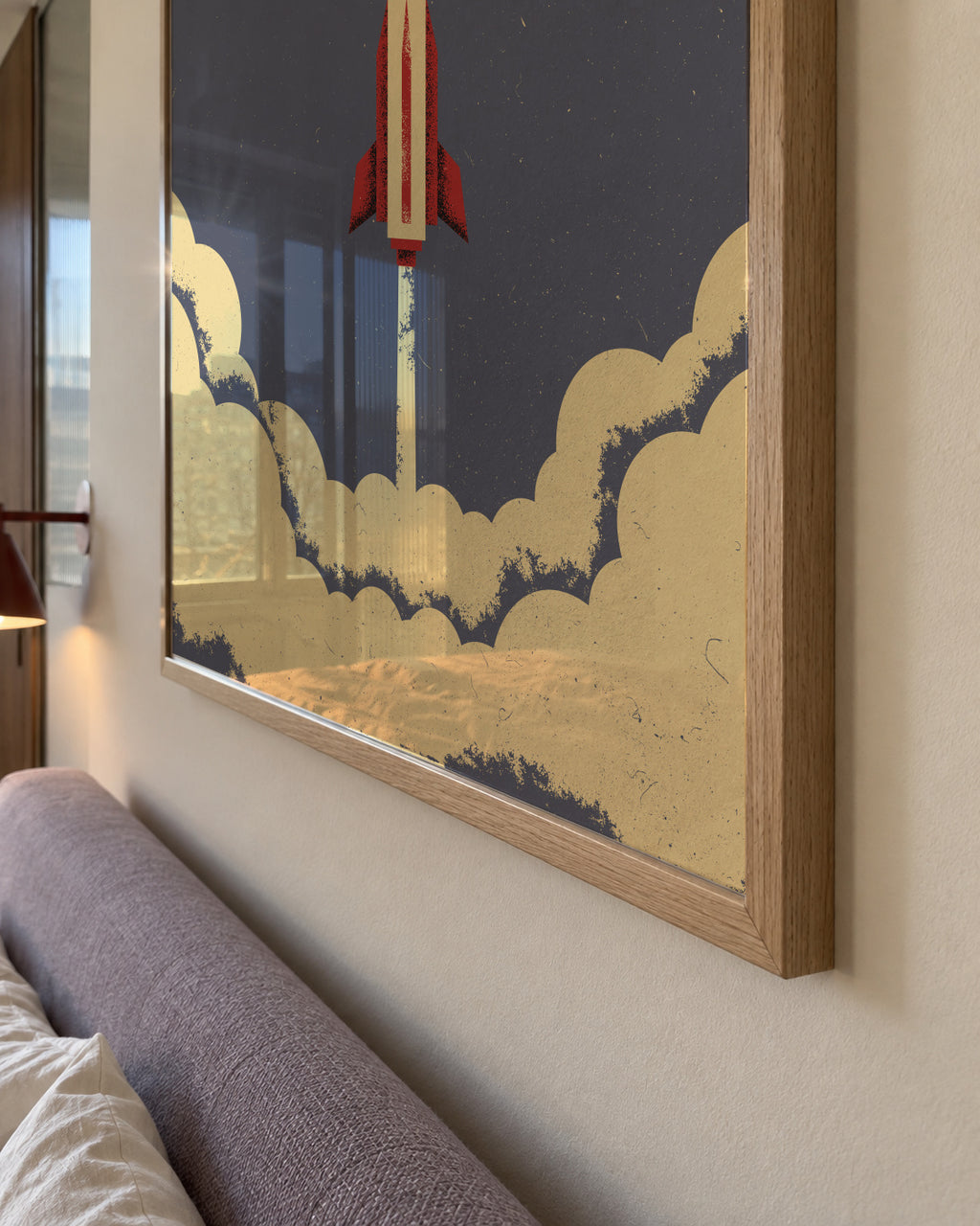 Rocket - Framed poster detail