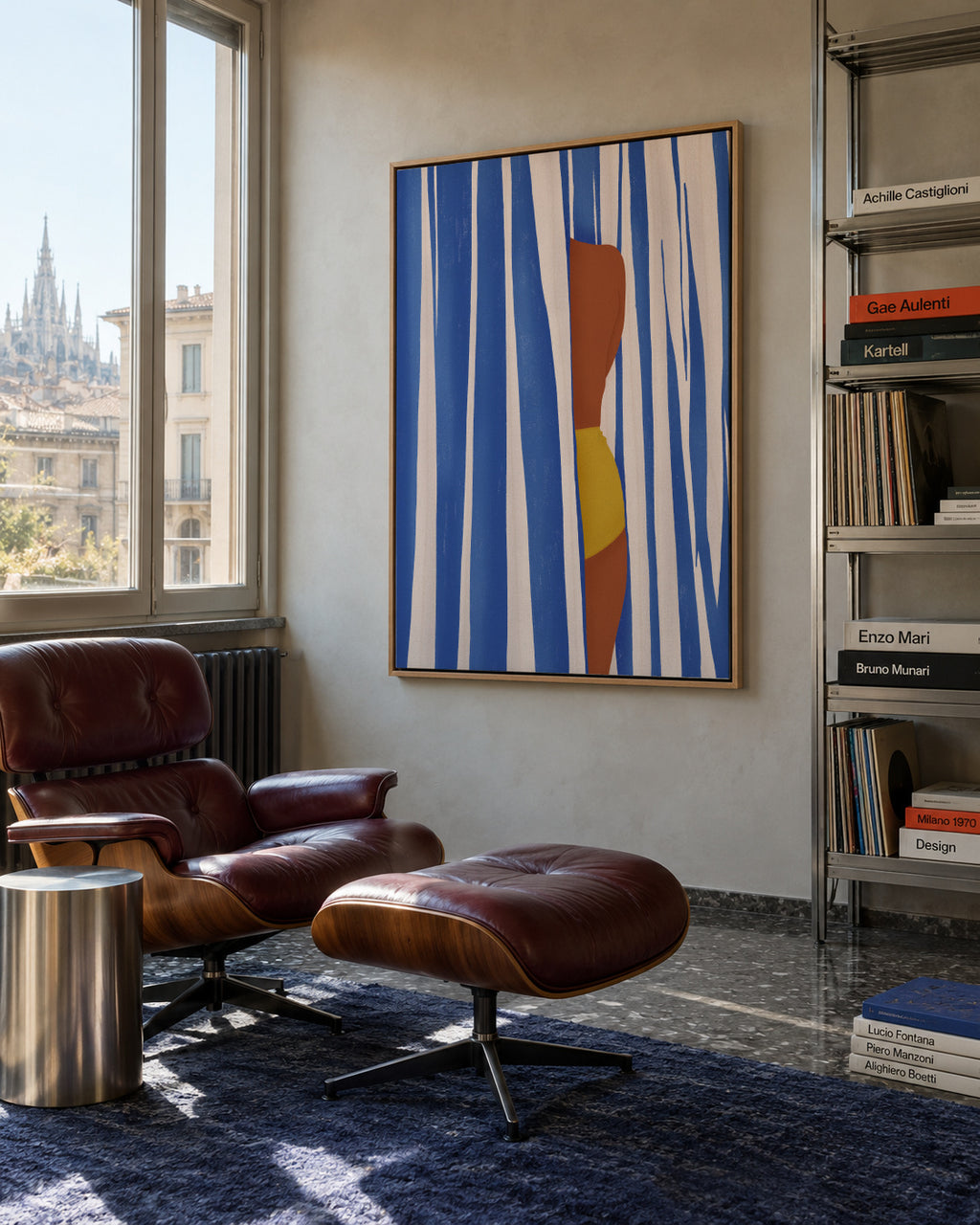 Summer Tan - Framed canvas in an interior