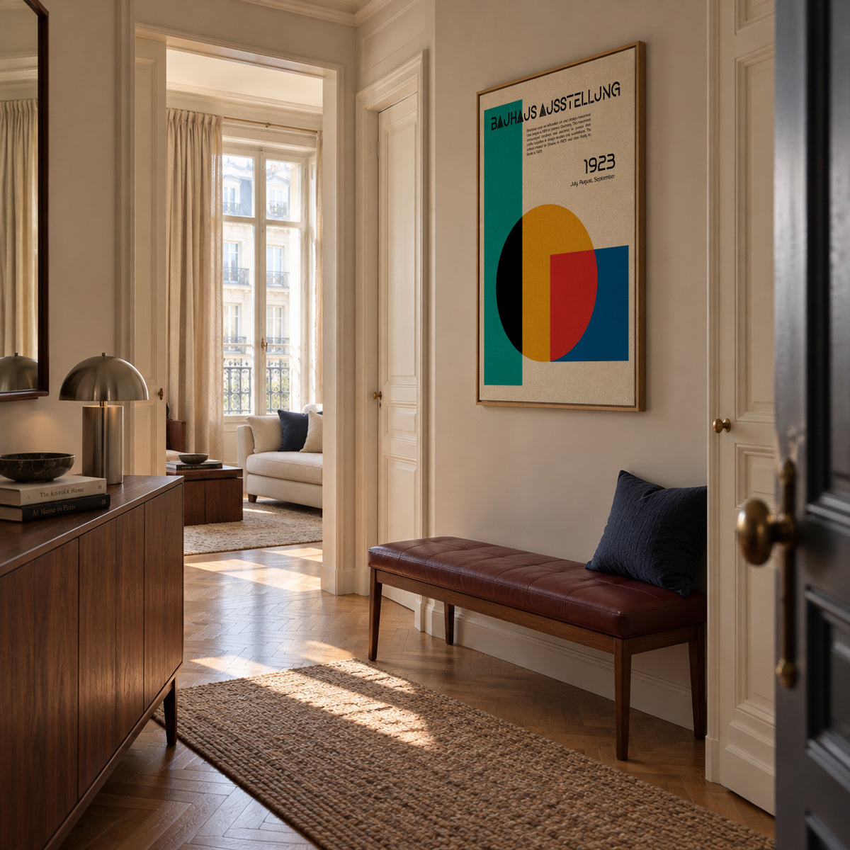Bauhaus Ausstellung II - Framed canvas in an interior