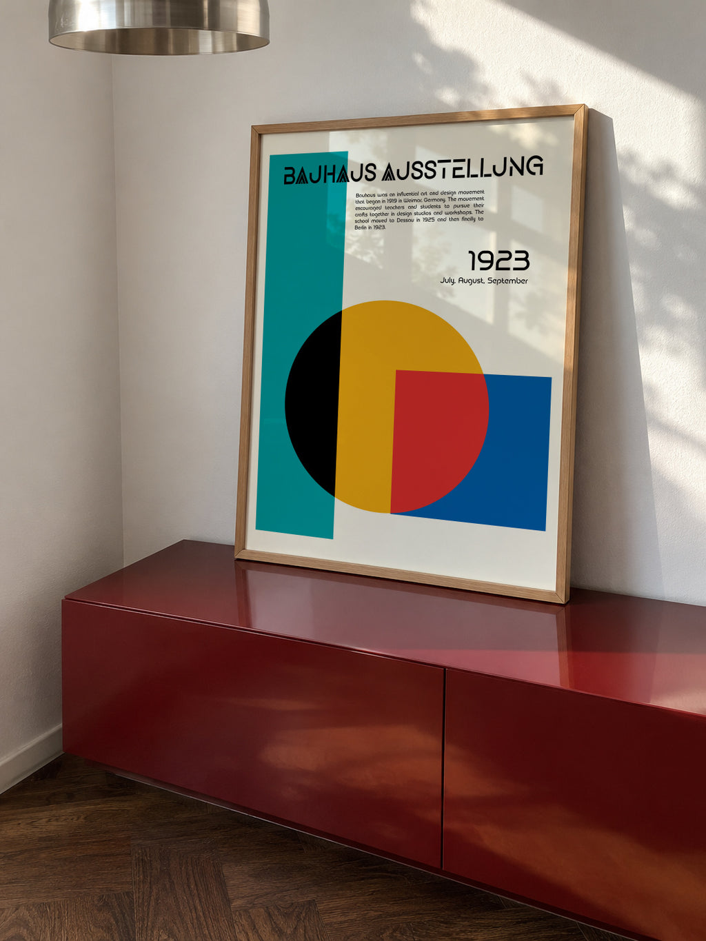 Bauhaus Ausstellung II - Framed poster in an interior