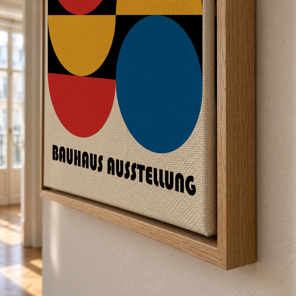 Bauhaus Ausstellung IV - Framed canvas detail