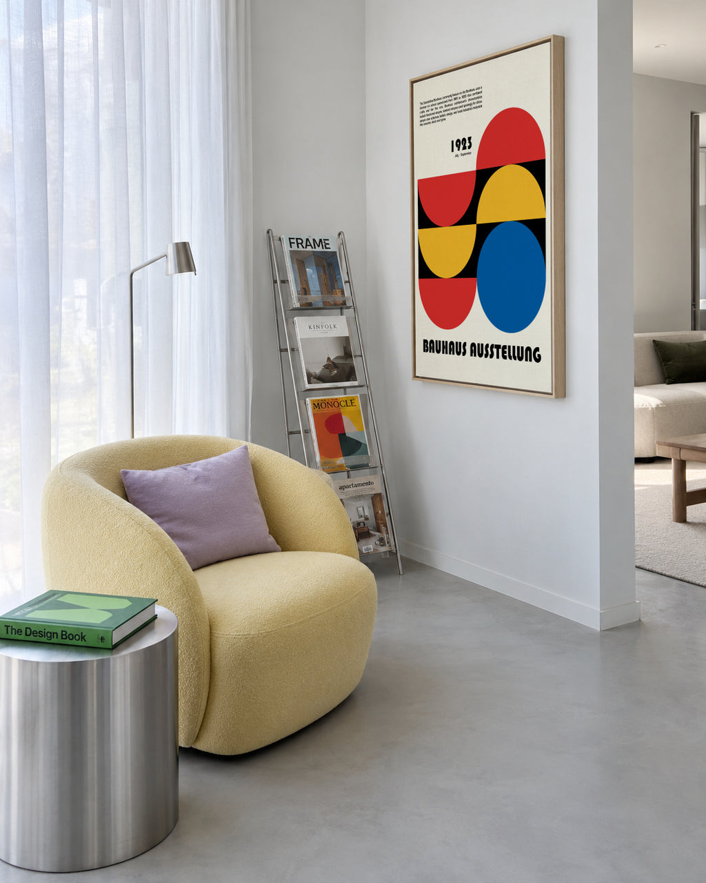 Bauhaus Ausstellung IV - Framed canvas in an interior
