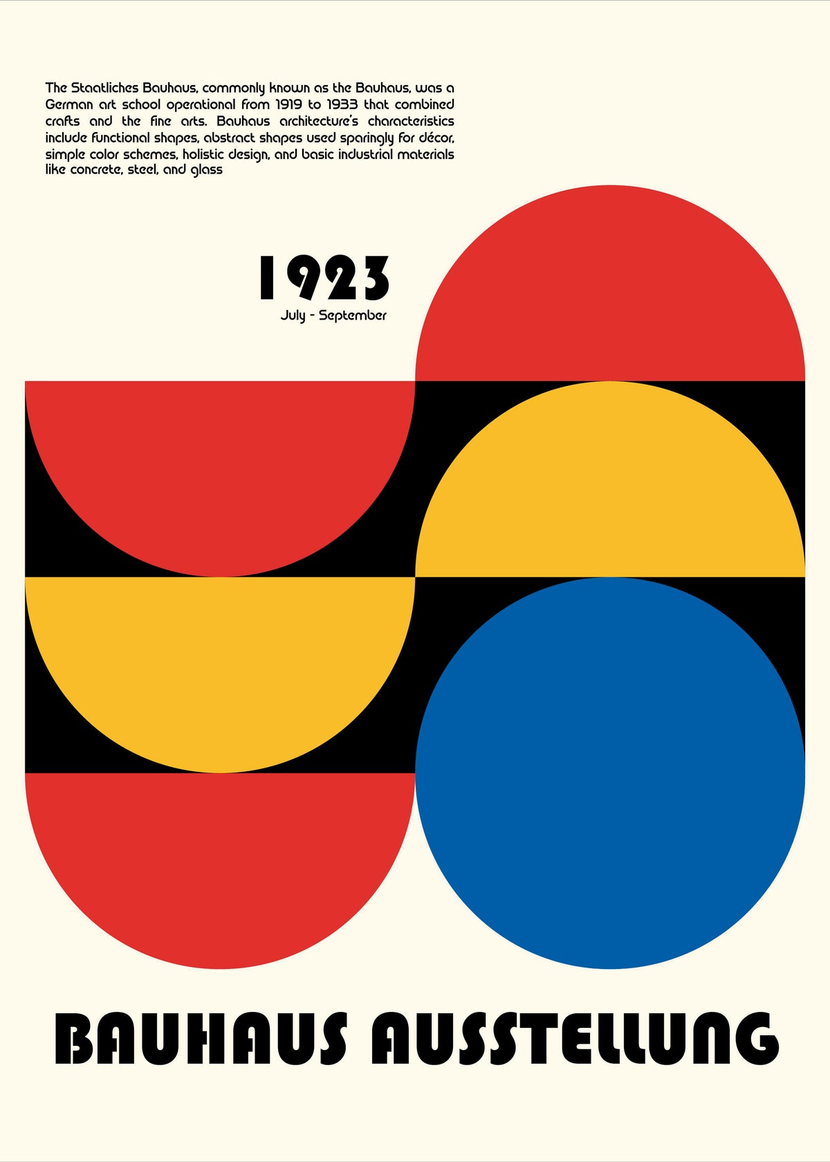 Bauhaus Ausstellung IV - Unframed art print