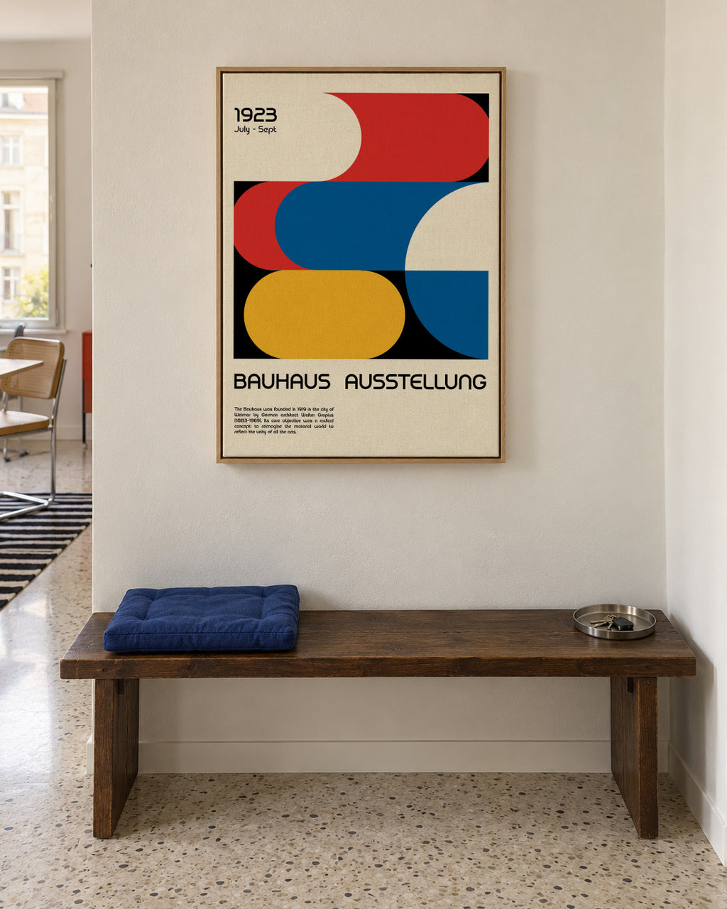 Bauhaus Ausstellung 1923 - Framed canvas in an interior